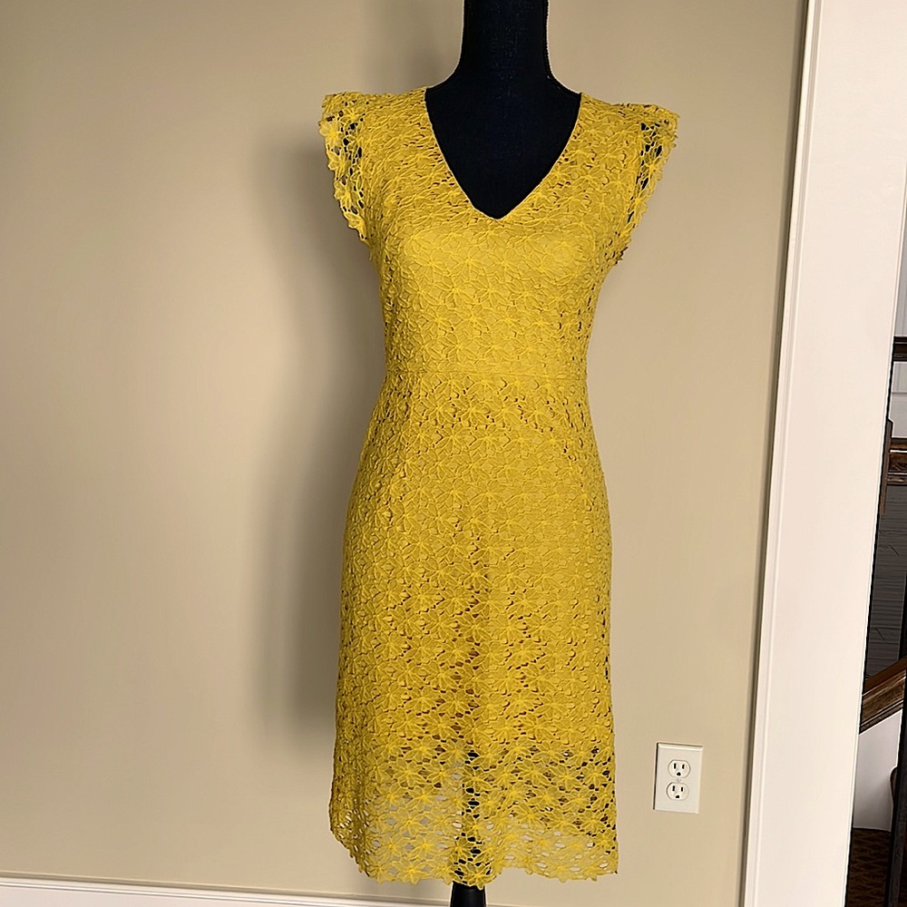 J.O.A. Yellow lacy dress